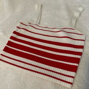 striped tank top❤️🤍